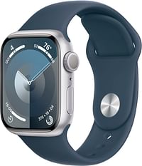 Apple Smart Watch Series 9 41MM/ML (MR913LL/A) Silver Aluminum / Storm Blue