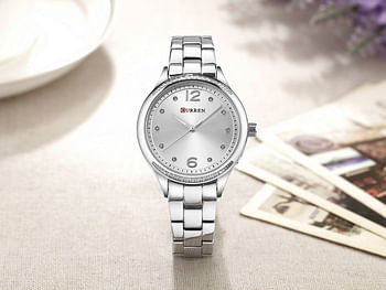 CURREN 9003 Stainless Steel Analog Watch For Women.