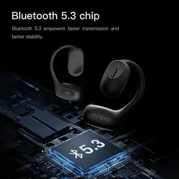 Mibro O1 TWS Earbuds bluetooth V5.3 Earphone ENC Call Noise Cancellation IPX6 Waterproof Open Ear Sport Earbuds Headphones With Mic - Black