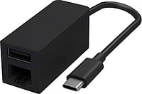 Microsoft Surface USB-C To Ethernet And USB Adapter (JWM-00001) Black