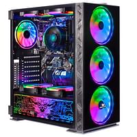 Gaming PC- Case-NeonZilla,  Processor - i5 12400F Board - H61OMK, Ram - 16GB 3200MHZ DDR4  NVME - 1TB  GPU - RTX 3050  PSU - 500W 80+ BRONZE OS - WINDOWS 11  Cooling - 240mm Liquid Cooler- Black