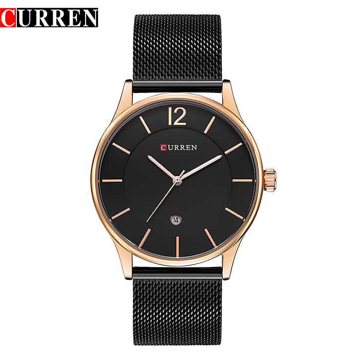 CURREN 8231 Original Brand Stainless Steel Band Wrist Watch For Men,