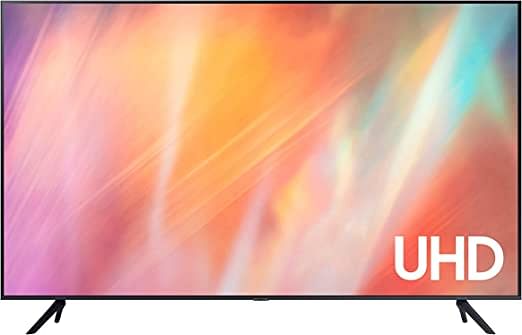 Samsung تلفزيون ذكي مسطح بدقة فائقة الوضوح 4K مقاس 50 بوصة من سامسونج UA50AU7000UXZN / UA50AU7000UXEG Titan Grey