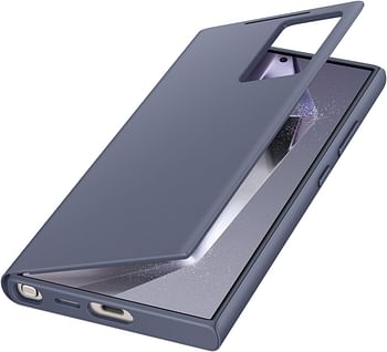 Samsung Galaxy S24 Ultra Smart View Wallet Case, Dark Violet
