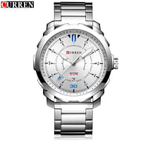 CURREN 8266 Original Brand Stainless Steel Band Wrist Watch For Men.