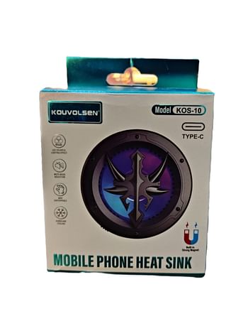 Kouvolsen Magnetic Mobile Phone Heat Sink Type-C RGB Light Mute Noise Reduction Hurricane Cooling