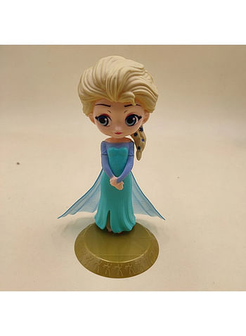 Queen Action Figure Princess Mini Statue Model Doll Toy For Kids Birthday Cartoon Cake Topper Home Décor Theme Party Supplies Golden