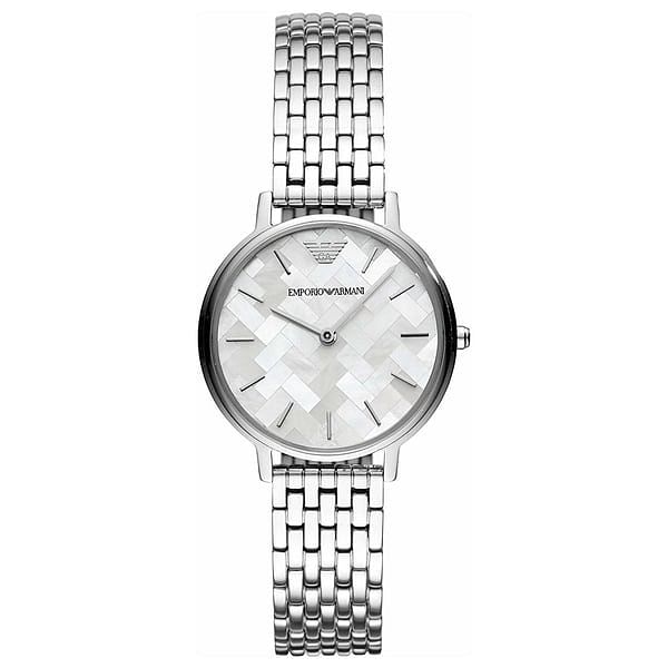 Emporio Armani AR11112 Women's 'Dress' Quartz Stainless Steel Casual Watch, Silver-Toned