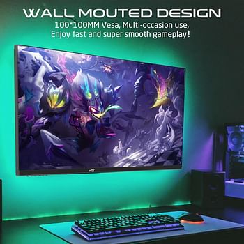 Twisted Minds 32 Curved Gaming Monitor, FHD Resolution 1920 x 1080, HDR,180Hz RefreshRate,VA,1ms Response Time, Experience Smooth, Blur-Free Gaming, HDMI2.0 Gaming Monitor