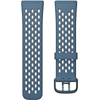 Fitbit Sport Band Large for Sense & Versa 3 Smartwatches (FB174SBNVGYL) Sapphire / Fog Gray