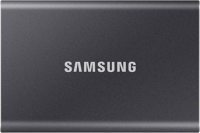 Samsung T7 Portable SSD 1TB With External USB 3.2 Gen 2 & Hardware Encryption Gray