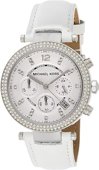 ساعة مايكل كورس باركر للنساء - انالوج بسوار جلدي - MK2277