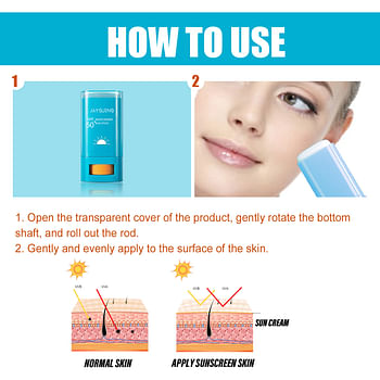 Moisturizing Sun UVUVA Protection Cream Stick - Waterproof, Sweat-proof, Refreshing, Non-greasy, Sun Protection SPF50+