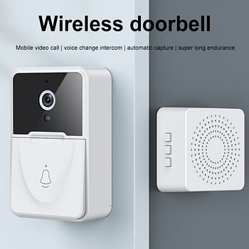 Video Door Bell WIFI Smart Visual Doorbell Two-way Intercom Support Voice Changer Bluetooth for Home Monitor 1000mah