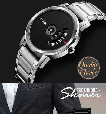 SKMEI 1260  Fashion Quartz Waterresist Creative Stainless Steel Business Watch For Men.