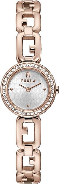 FURLA Ladies Rose Gold Tone Stainless Steel Bracelet Watch (Model: WW00015007L3), Rose Gold