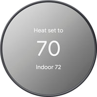 Google Nest Smart Programmable Wi-Fi Thermostat (GA02081-US) Charcoal