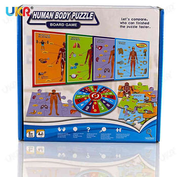 Body Structure Parts Puzzle Board Game