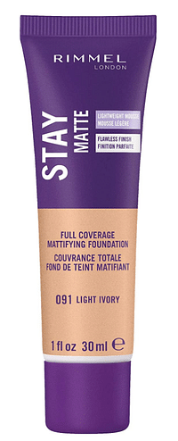 Rimmel London Stay Matte Liquid Mousse Foundation 30ml – 091 Light Ivory