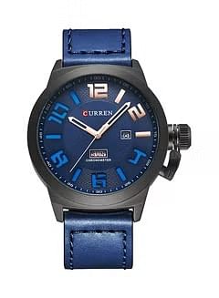 CURREN Men's Alloy Analog Wrist Watch WT-CU-8270-BL - 44 mm -Blue