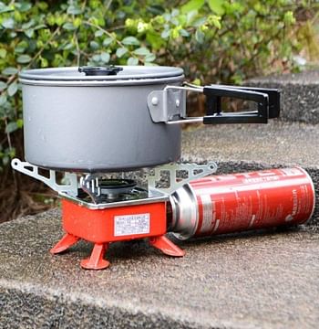GENIYO Portable Gas Stove And Picnic Butane Gas Burner For Outdoor Camping, Hiking, Travelling, To Cooking The Food.