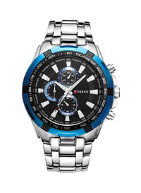 CURREN Men's Waters Resistant Stainless Steel Casual Chronograph Watch SW0106