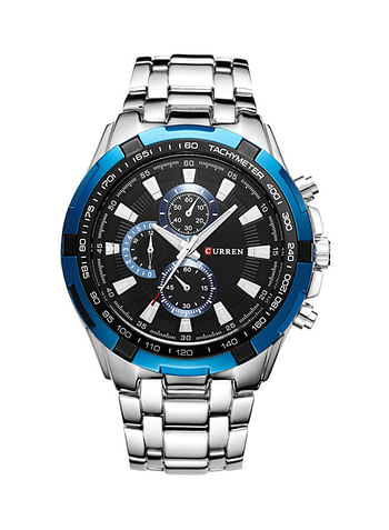 CURREN Men's Waters Resistant Stainless Steel Casual Chronograph Watch SW0106