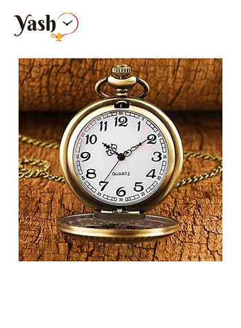 Yash Classic Retro Vinatge Design Quartz Pocket Watch