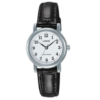 Lorus Women's Analogue Watch with Black Leather Strap RRS11WX5
