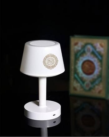 7 Colors LED Touch Quran Speaker Table Lamp 8GB with 16 Reciters Plus,16 Translations (SQ-917)