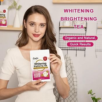 28 Day Whitening and Brightening Detox Tea - Herbal Tea for Skin Cleansing, Anti-Aging and Clearing Dark Spots