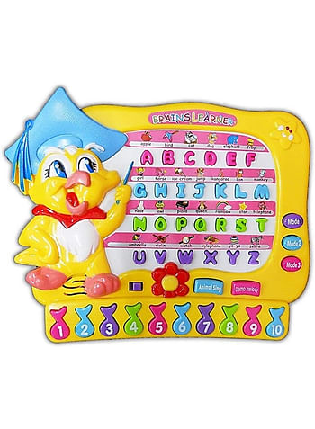 Kiki Magic Academy Talking Alphabet Learning Toy for Kids Above 3 Years Toddler Tablet with A to Z Alphabet and 1 to 10 Numbers, 3 Learning Modes and Multiple Tunes