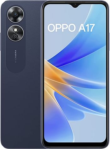 OPPO A17 (Midnight Black, 4GB RAM, 64GB Storage)