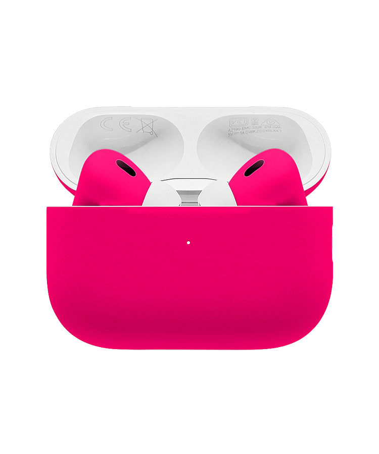 Apple Airpods Pro (2nd Generation) Customized By Caviar Matte Neon Pink