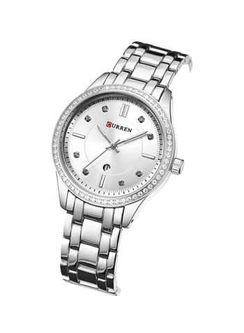 Curren 9004 Womens Water Resistant Analog Watch - Silver