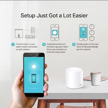 TP-Link AX1800 Whole Home Mesh Wi-Fi 6 System - Covers up to 5800 Sq.Ft, Replaces WiFi Routers and WiFi Extenders, Works with Alexa, Deco X20(3-Pack)