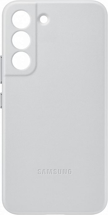 Samsung Official S22 Leather Cover Light Gray