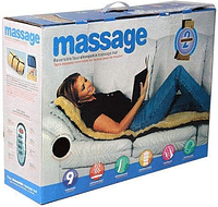 Full Body Massager with 9 Motors Massage Silky Quilted Mat W Soothing Heat
