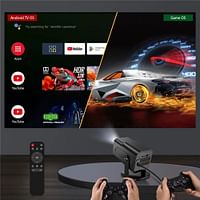 HCS350 pro Retro video game consoles Android12.0 TV OS A53 system WIFI Portable Intelligent Projector 720p Home Projector