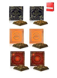 Nabeel  Pack of 6 Ultimate Incense Bakhoor Collection Nasaem, Black and Touch Me