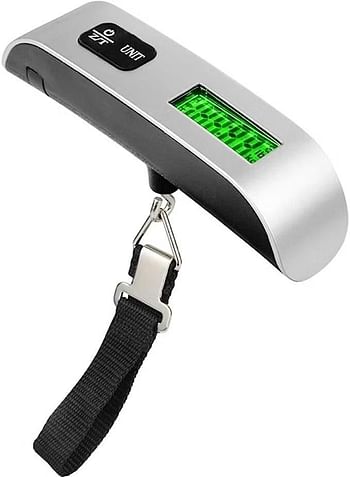 Digital Luggage Weighing Scale Silver/Black