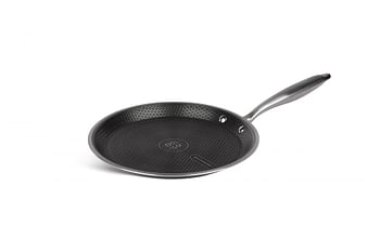 Edenberg 24CM CREPE PAN BLACK HONEY COMB COATING - NON-STCK SCRATCH FREE Three layers, STAINLESS STEEL+ALUMINIUM+STAINLESS STEEL