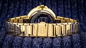 Tommy Hilfiger Angela Ladies Multi-function Analog Wrist Watch 36mm 1782128 Gold