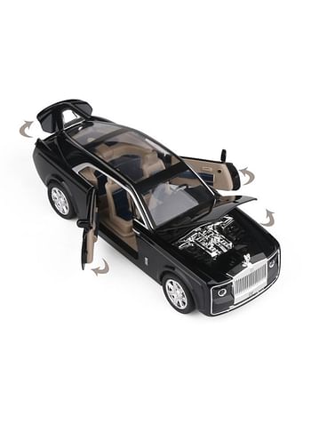 Diecast Luxury Coupe Model Collectable Toy Car | Pull Back Wheels Simulation 1:24 | Sound & Light