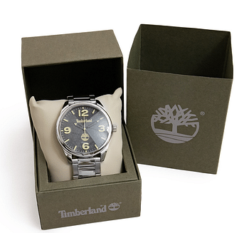 Timberland TBL.14862JS/02M Men's Analogue Quartz Watch with Metal Strap Silver Bracelet