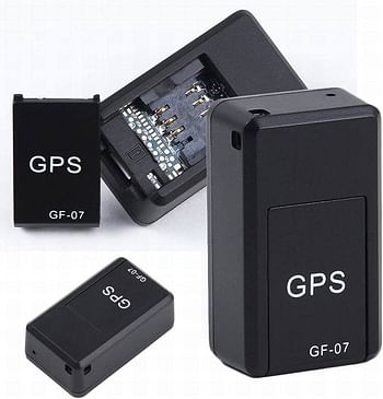 Magnetic GF07 Mini GPS Real Time Car Locator Tracker GSM/GPRS Tracking Device - Black
