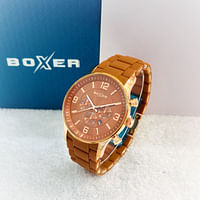 Boxer 070 Men's Stainless Steel Analog Watch / Gold