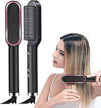 Hair Straightening Brush For Girls Electric Hair Straightener Curler Heating Styling Comb Straightening and Curling Hair 2 in 1 Styling Tool Three-minute styling straight hair comb