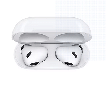 Apple AirPods 2021 (3rd Generation) with Lightning Charging Case White