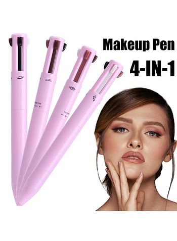 4 in1 Makeup Pen (Lip Liner, Brow liner, Eye Liner, Highlighter), 4 in1 cosmetic pen, Face makeup pencil, pen pal, travel makeup pen